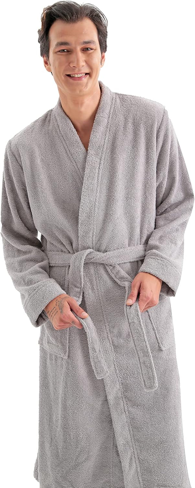 Terry Cloth Robes for Men 100% Natural Turkish Cotton Bathrobe for Men - Luxury Mens Robes in a Great Box